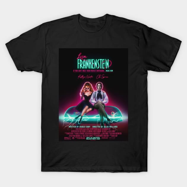 Lisa Frankenstein Movie Poster T-Shirt by HerbalBlue